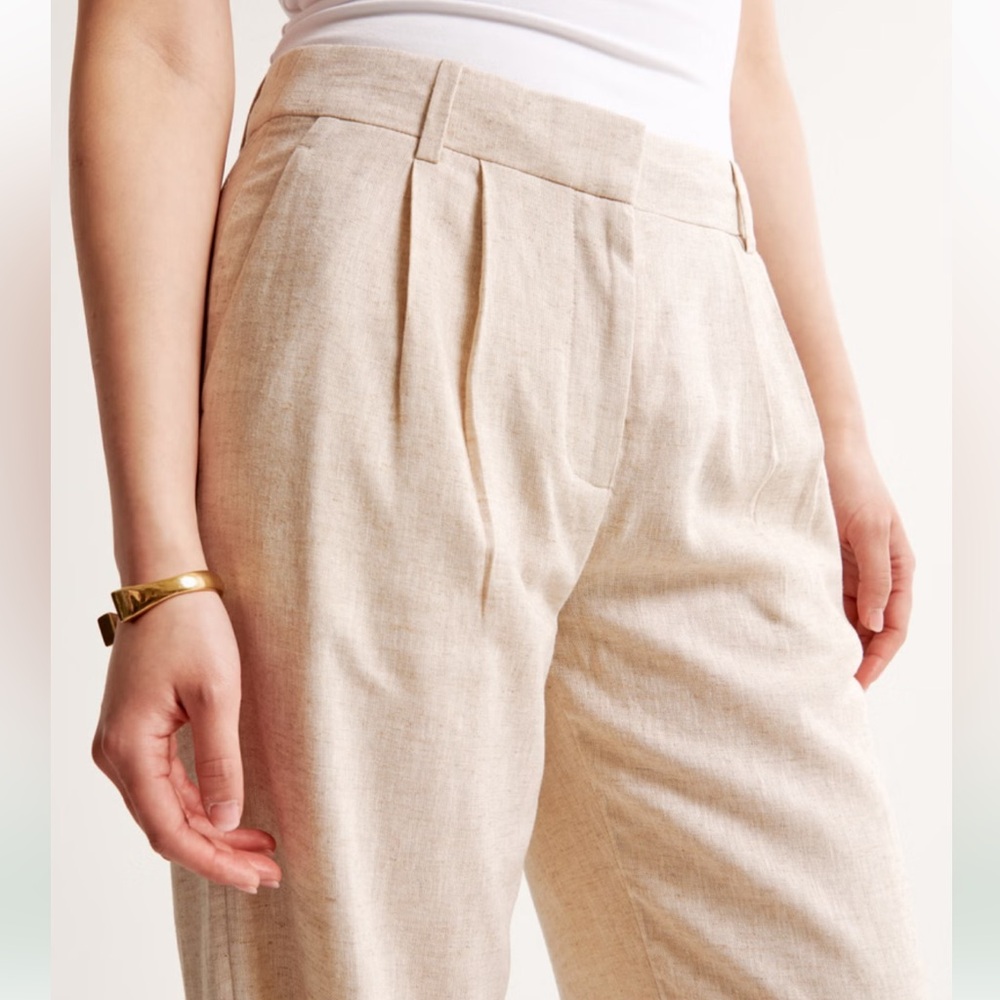 A&F Sloane Tailored Linen-Blend Pant - Picture 3 of 6